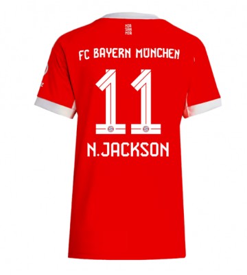 Bayern Munich Nicolas Jackson #11 Primera Equipación Mujer 2025-26 Manga Corta